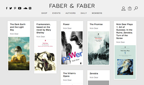 Nick Dear's page at Faber & Faber